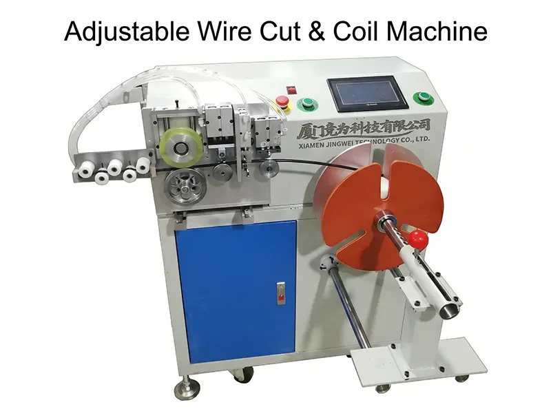 WPM-110CL: Verstelbare draadknipper- en oprolmachine voor efficiënte productie