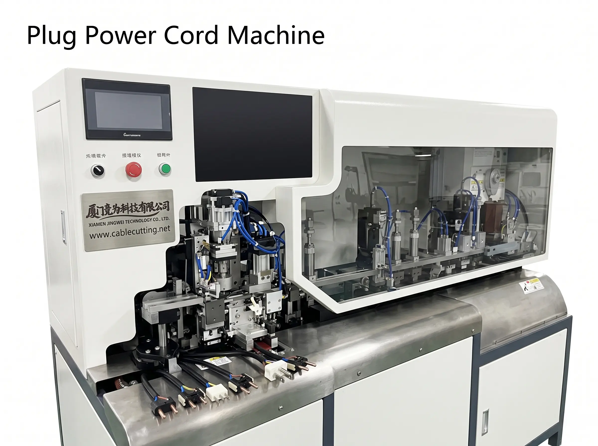 Automatische machine voor US/EU stekkerkabels