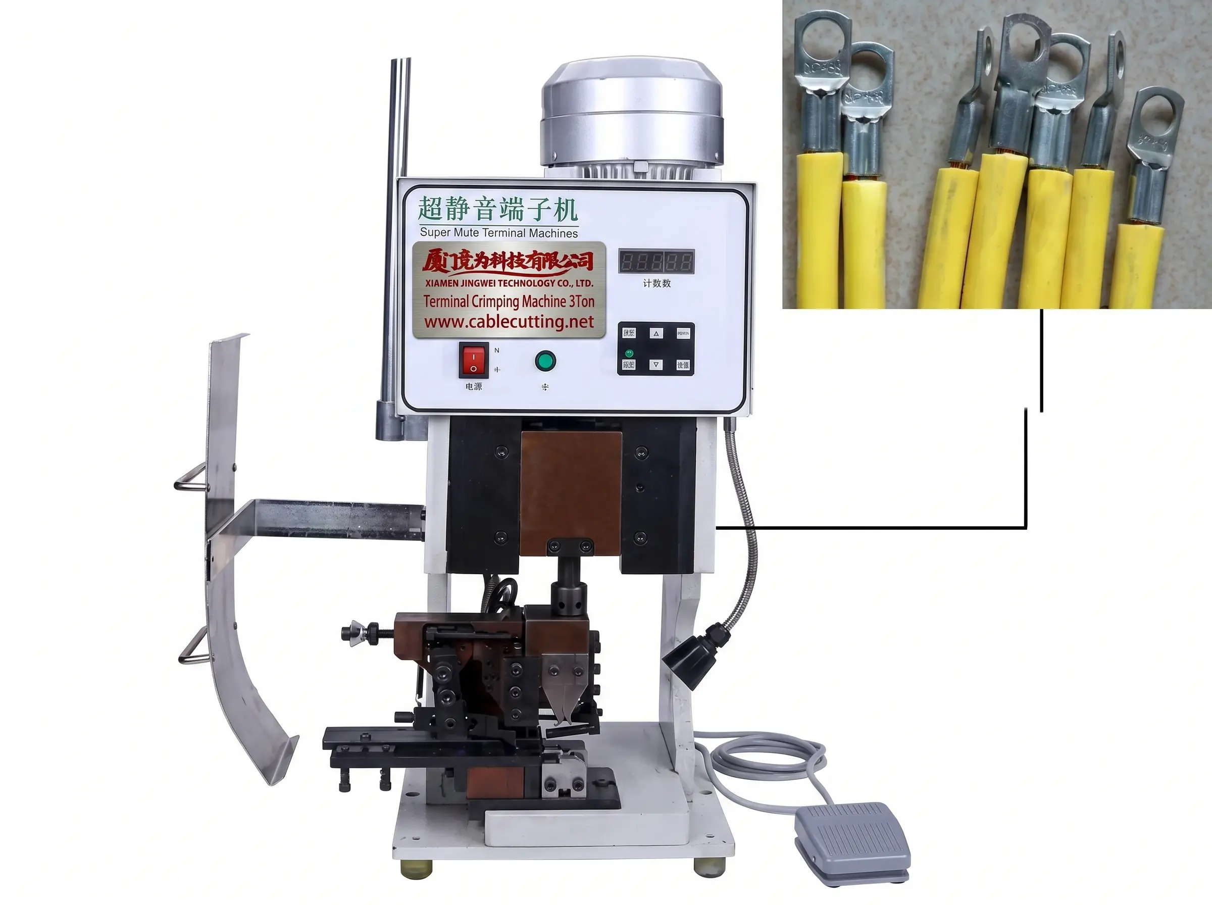 WPM-3000S: Halfautomatische Stille Terminalkrimpmachine