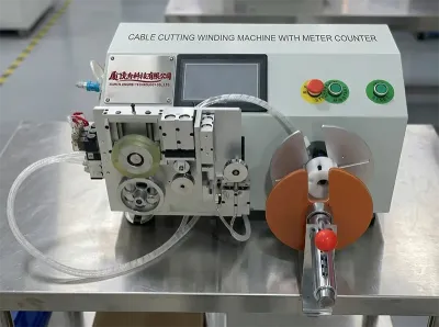 Semi-automatische Kabel Knip-, Wikkel- en Meetmachine WPM-2009LC Thumb
