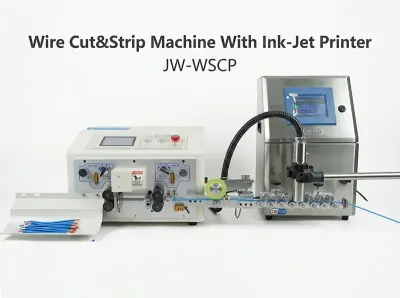 Draadknippen en strippen machine met inkjetprinter JW-WSCP - Draadknip- en Stripmachine