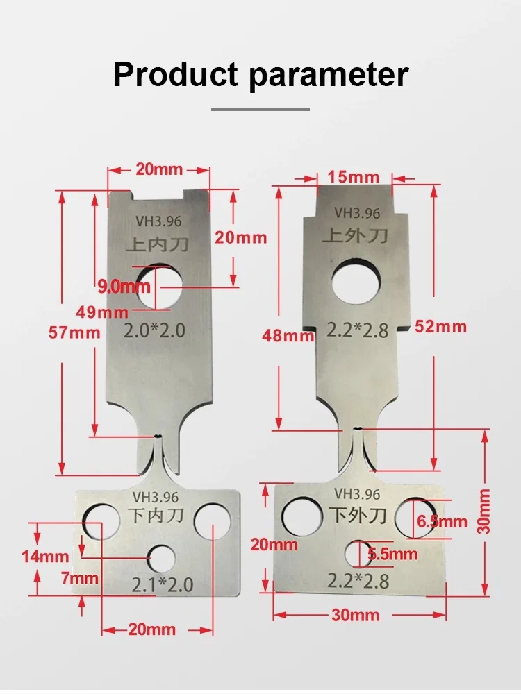 OTP Wolfraamstalen mes voor Terminal krimpmachine, Terminal machinemes, OTP-mes, Draadstrip En Krimpmachine Matrijzen, Montagemes voor Krimpmachine, Krimpmes
