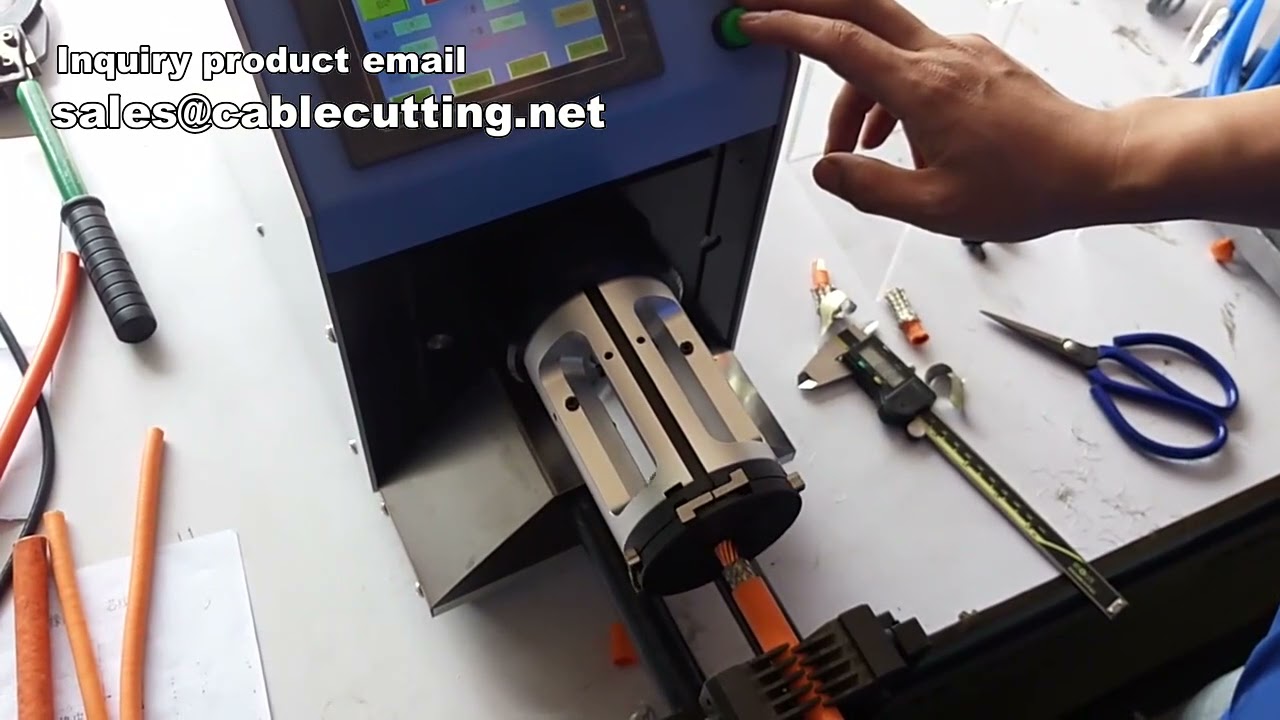Automatische kabel snij- en stripmachine | Coaxiale kabelstripper voor hoge productiviteit
