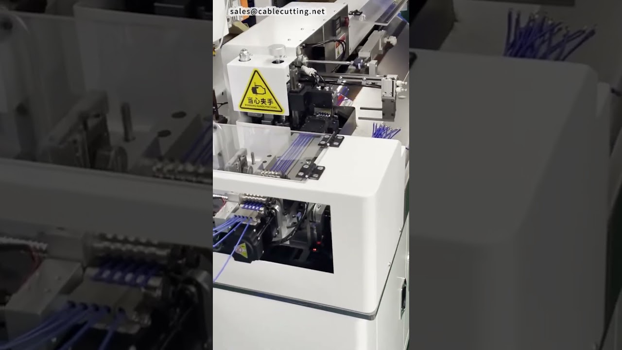 Multifunctionele kabelkrimpmachine met vertinmodule | #krimpmachine #kabelstripmachine #fabriek
