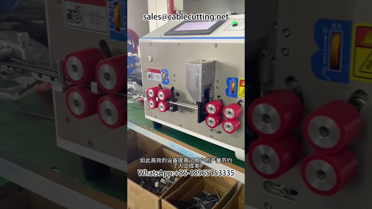 Krachtige draadsnij- en stripmachine voor dubbele Cat6-netwerkkabels