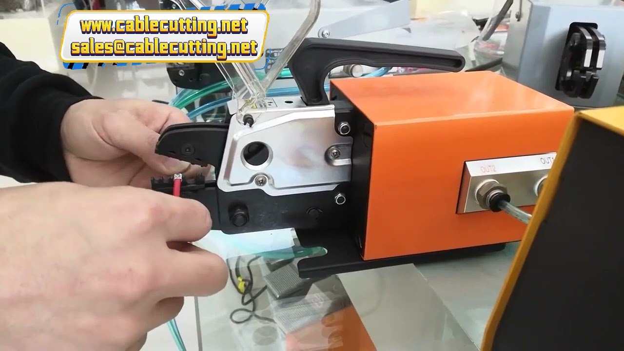 Pneumatische kabelkrimpmachine | Luchtaangedreven semi-automatische draadkrimper voor adereindhulzen | Gratis verzending