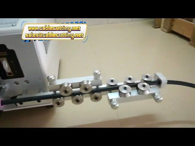 Pneumatische kabelstripmachine voor binnen- en buitenmantel van tweeaderige coaxkabels - Efficiënte draadstripper