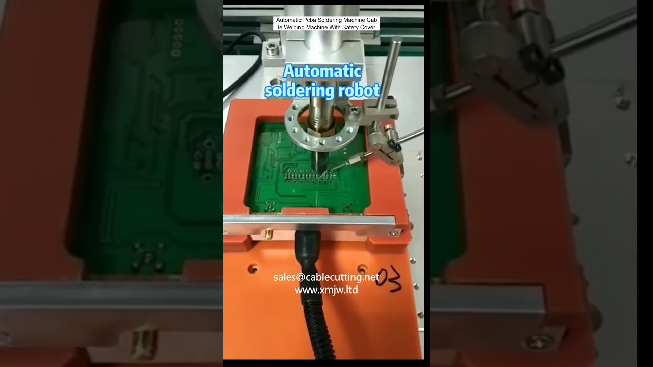 Automatische PCBA-soldeermachine | Kabel lasmachine met veiligheidskap