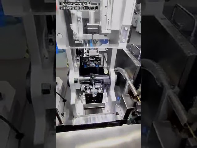 Automatische dubbele kop krimpmachine voor terminals en waterdichte stekkers | Hoge precisie