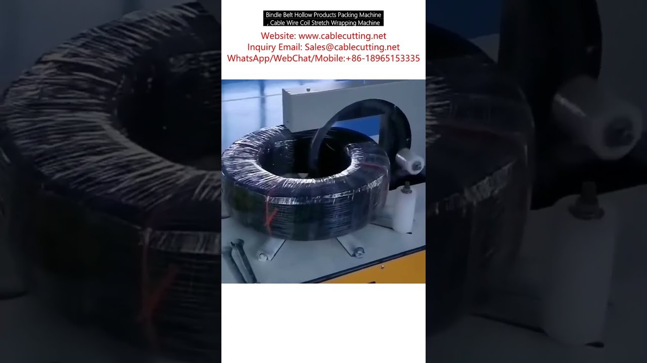 Bindle Belt Holle Producten Verpakkingsmachine – Stretchfoliemachine voor Kabelspoelen en Draadrollen