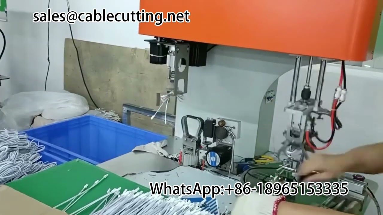 Automatische draadwikkel- en bindmachine voor kabelbomen | Oprolmachine