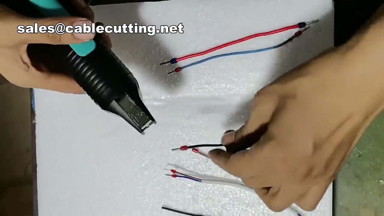 Professionele pneumatische krimptang voor Europese buisklemmen en geïsoleerde connectoren