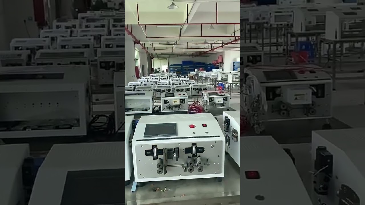Nieuw! 220V dubbele lijn automatische computerkabel snij- en stripmachine – 0,1 tot 6mm²