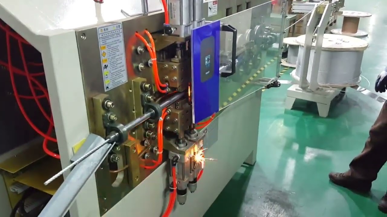 WPM-60SF: Automatische vlamlasmachine voor staalkabels met platte kop