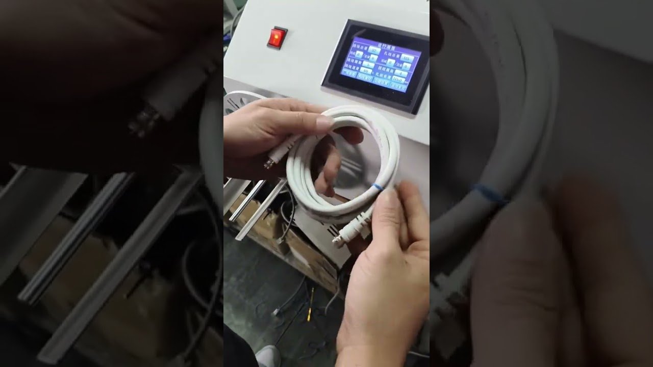 Automatische draadwikkel- en bindmachine voor netwerkkabels – Snel & Efficiënt