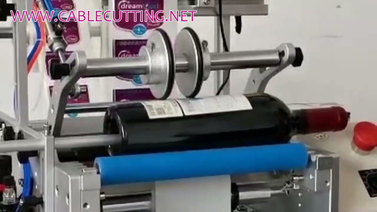 Halfautomatische etiketteermachine voor ronde flessen met dubbel label - Elektrische etiketteerapparatuur