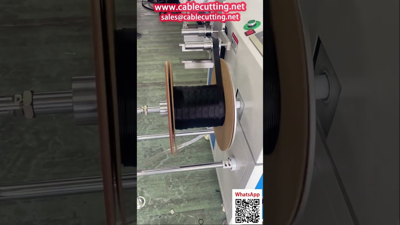 Platte Spoelmachine met Heetmes voor Nylon Gevlochten Sleeve (1-80 mm) - Automatisch Opwikkelen