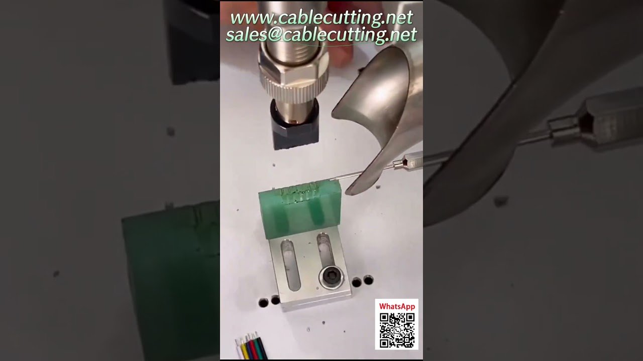 Stille automatische draadlasmachine met voetpedaal – precisie voor industriële kabelverwerking