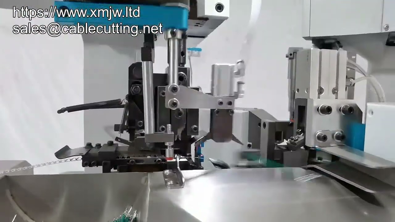 Volledig Automatische Dubbelkoppige Draadstripper, Snij- en Terminalkrimpmachine voor Hoge Productie