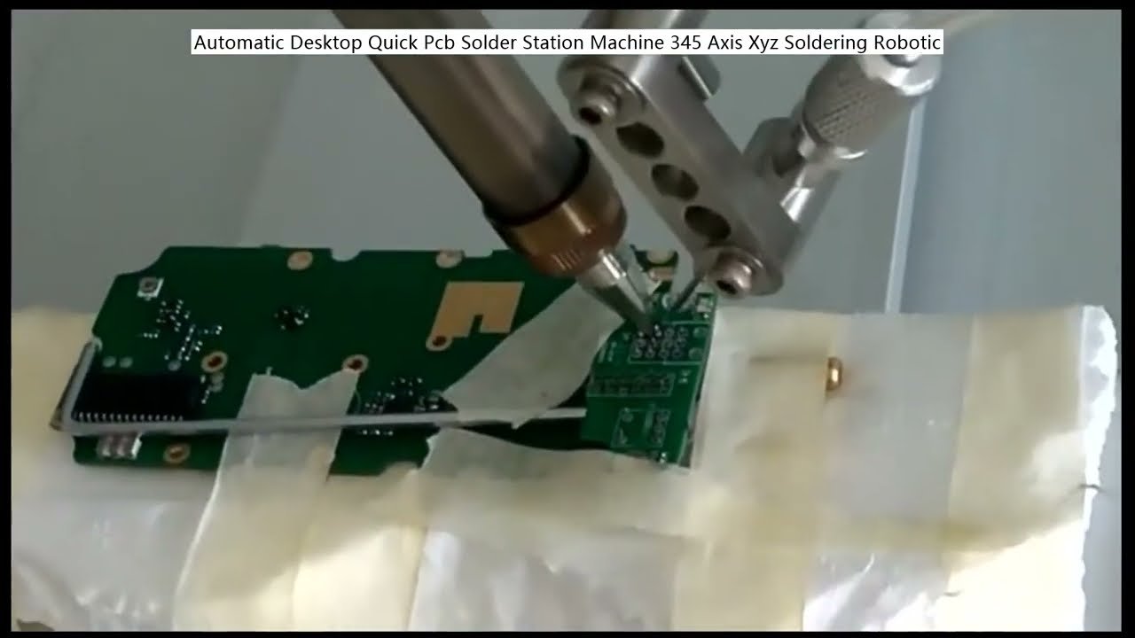Automatische Desktop Soldeerrobot met 345-Assige XYZ-Beweging voor Snelle PCB-Assemblage