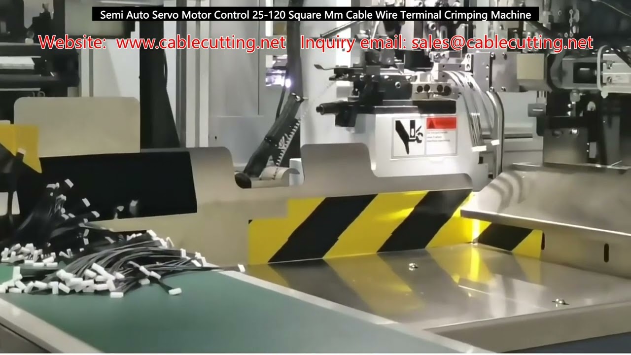 Semi-auto servo kabelterminal krimpmachine voor 25-120 mm² - Precisie en efficiëntie