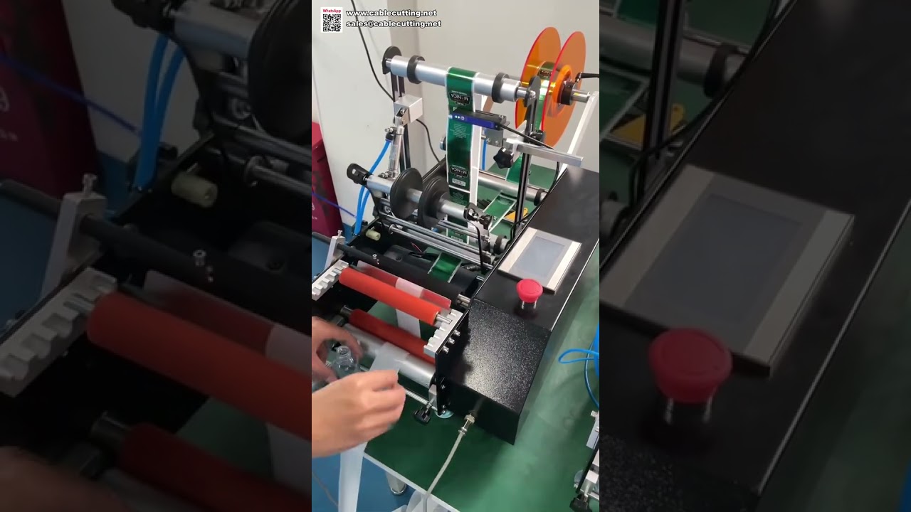 Compacte semi-automatische etiketteermachine voor ronde flessen - Ideaal voor startups