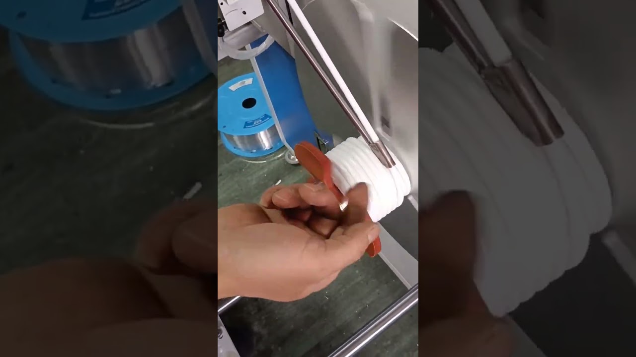 Automatische machine voor waterzuiveringsbuizen: tellen, sorteren, snijden & oprollen | #fabriek #machine