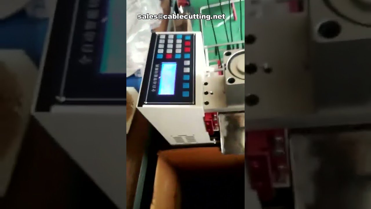 PVC pijp en draadkabel snijmachine in actie - efficiënt en industrieel