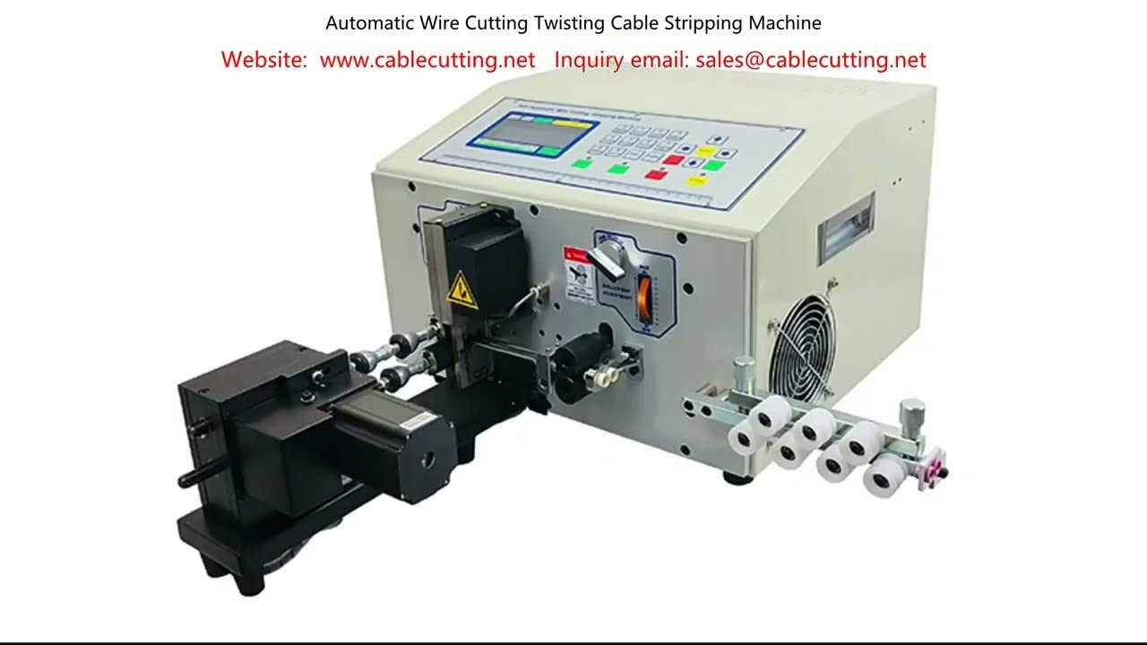 Automatische draadsnij-, twijst- en kabelstripmachine