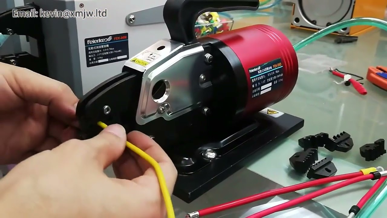 Pneumatische kabelterminal-krimptang | Professionele draadkrimptool voor elektrische verbindingen