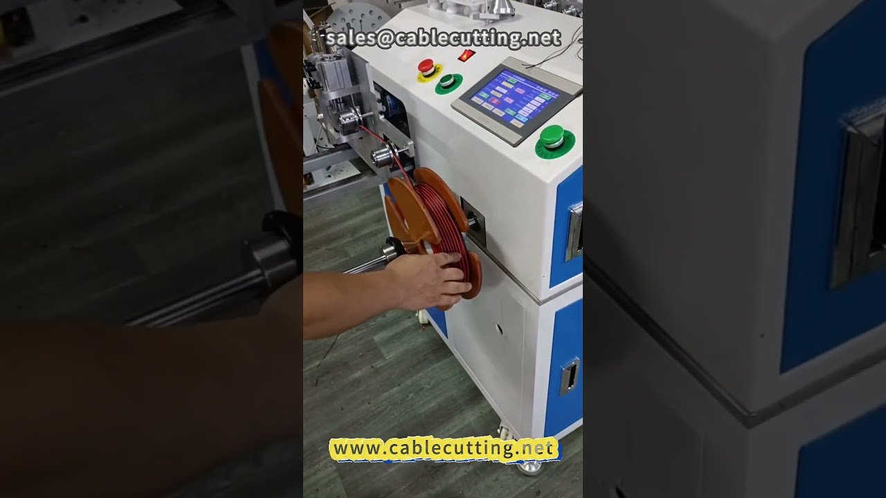 Dubbel parallel draad wikkelmachine voor audiokabel | Automatische draadverwerking #draadverwerking #audiokabel #wikkelmachine