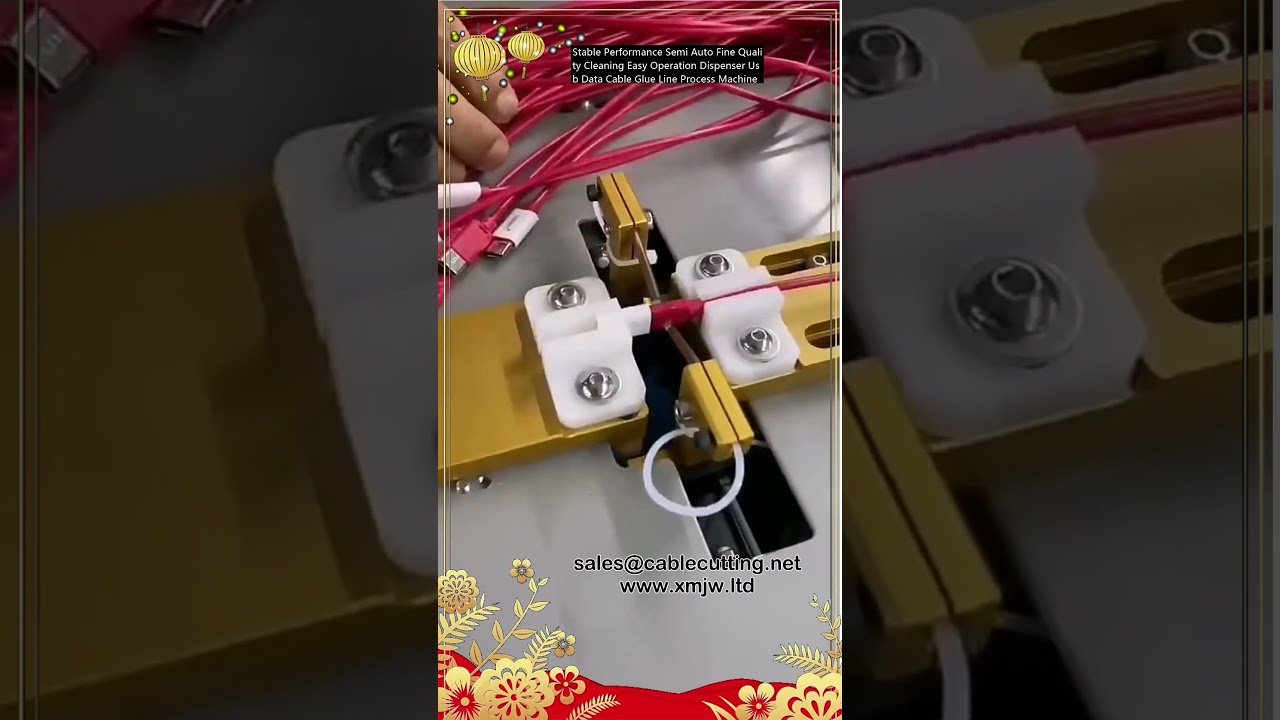 Stabiele Prestaties: Semi-automatische Lijmdispenser voor USB-datakabels – Eenvoudig en Kwalitatief