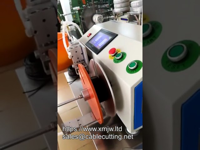 Semi-automatische draadopwikkel- en bindmachine voor kabelhaspels | Efficiënte industriële wikkeloplossing