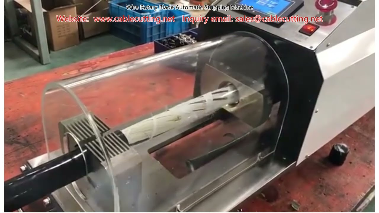 Automatische Draadstripmachine met Roterend Mes – Hoge Precisie en Snelheid