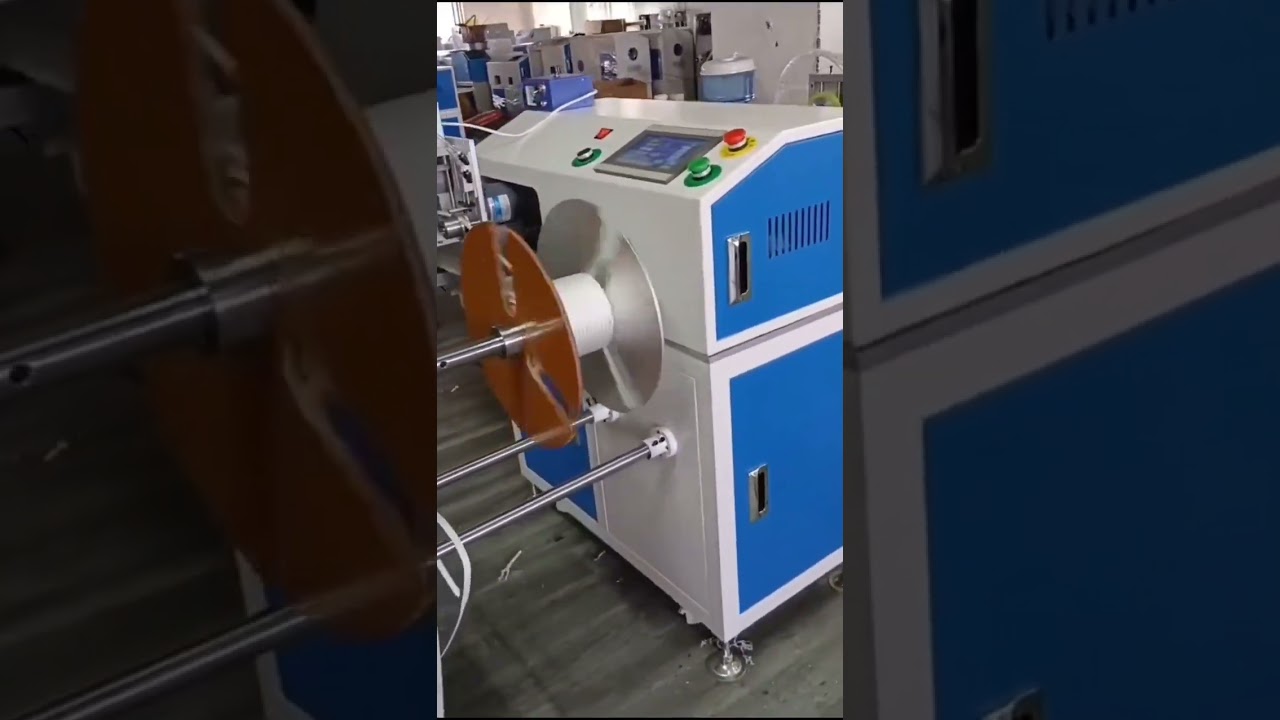 Automatische oprol- en snijmachine voor touwen 1-16 mm - Meter tellen & heet snijden