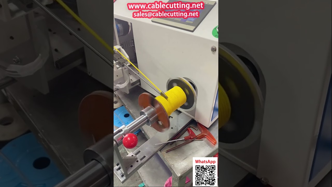 Automatische spoelmachine voor PVC lasdraad – winden, tellen en uitlijnen