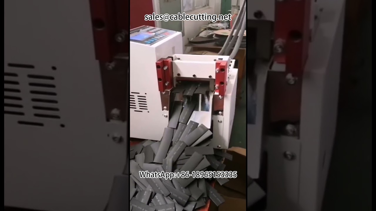 Automatische kabelboomverwerkingsapparatuur – Draadstripmachine en krimpkoussnijmachine