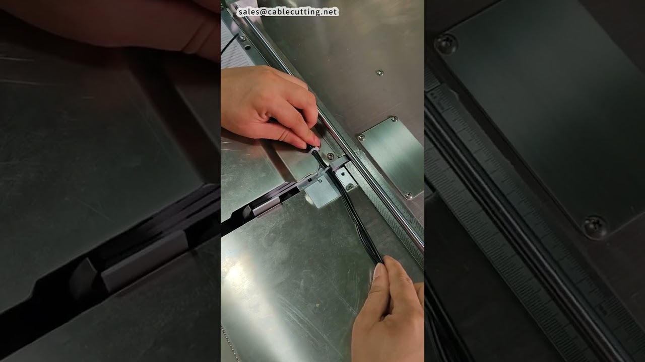 Automatische nylon kabelbindermachine: automatisch aanvoeren, aanspannen, knippen en vergrendelen - Hoge efficiëntie #fabriek #machine