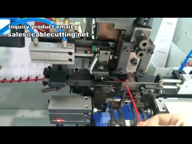 Automatische knip-, strippe- en krimpmachine voor terminals | Hoge productiesnelheid