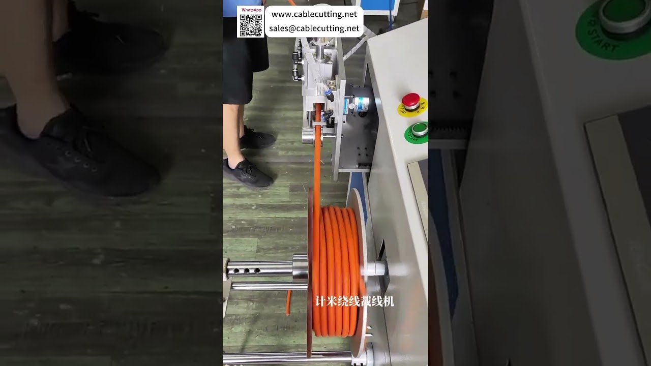 Geïntegreerde meter tellende draadwikkel- en kabelafsnijmachine voor kabelboomoperaties