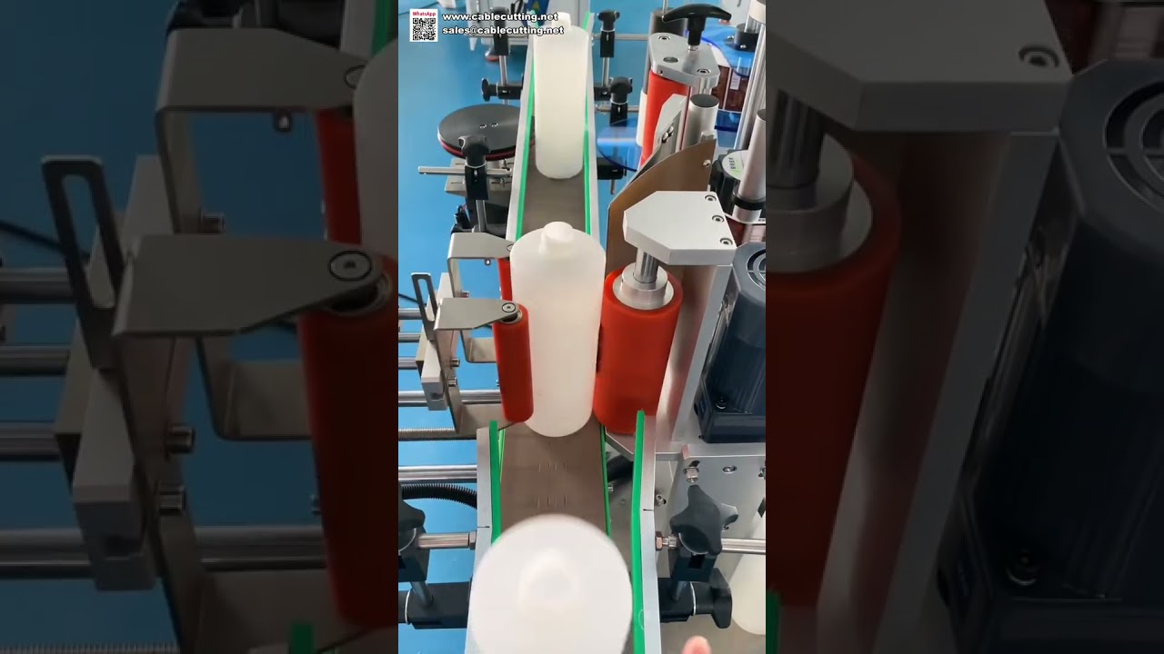 Automatische Etiketteermachine voor Ronde Flessen - Stickerapplicator voor Glas en Plastic Potten