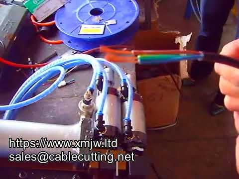 WPM 310d: Economische pneumatische mantelkabelstripper voor op de werktafel