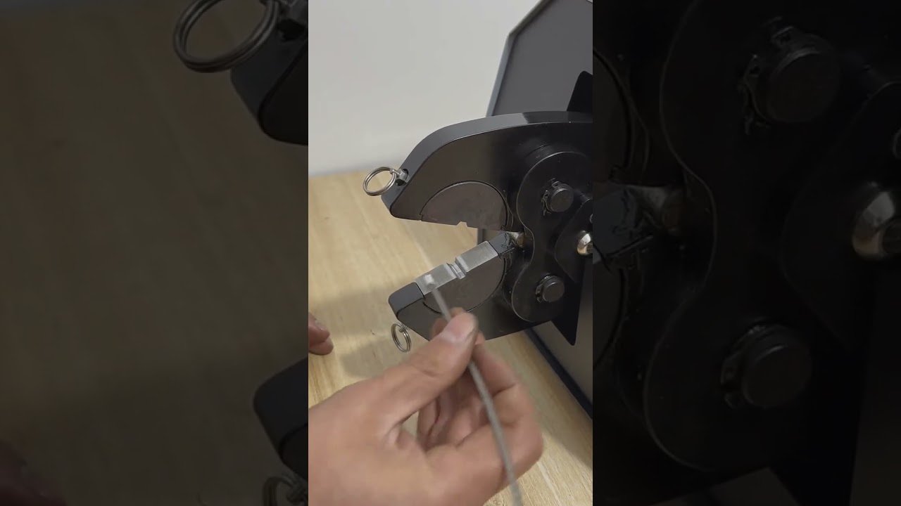 Krachtige pneumatische krimpmachine voor staalkabels | #fabriek #machine