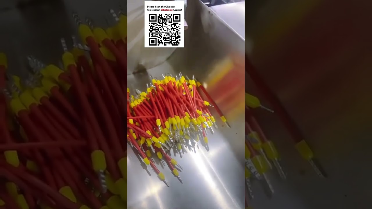 Volautomatische dubbele eindkrimpmachine voor buisvormige terminals op strip - hoge snelheid