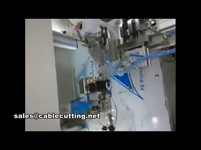 Automatische machine voor draad snijden, wikkelen, strippen en binden