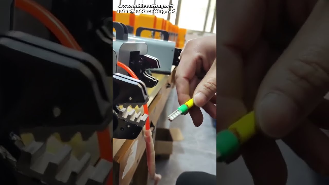 Pneumatische krimpmachine op maat voor brede buisconnectoren met verbeterde markeringen #fabriek #machine