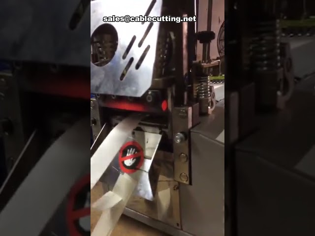 Zware elektrische plakband snijmachine met koud- en warmmes - Industriële tape cutter