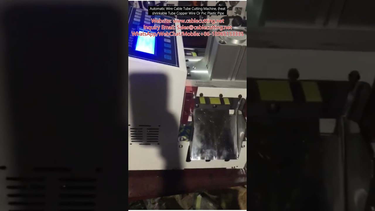 Automatische draad-, kabel- en buizensnijmachine – voor krimpkous, koperdraad en PVC-buizen