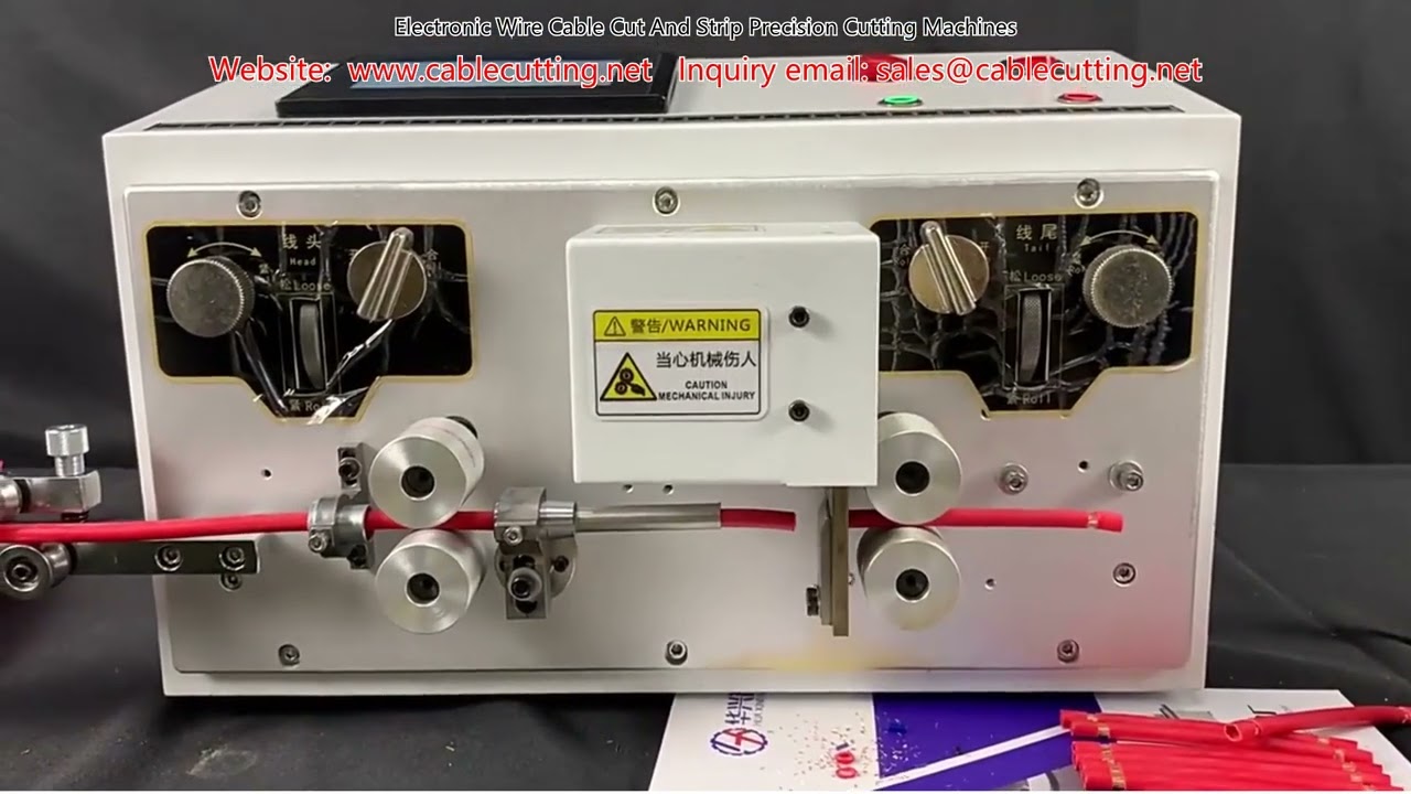 Precisie snij- en stripmachines voor elektronische draden en kabels