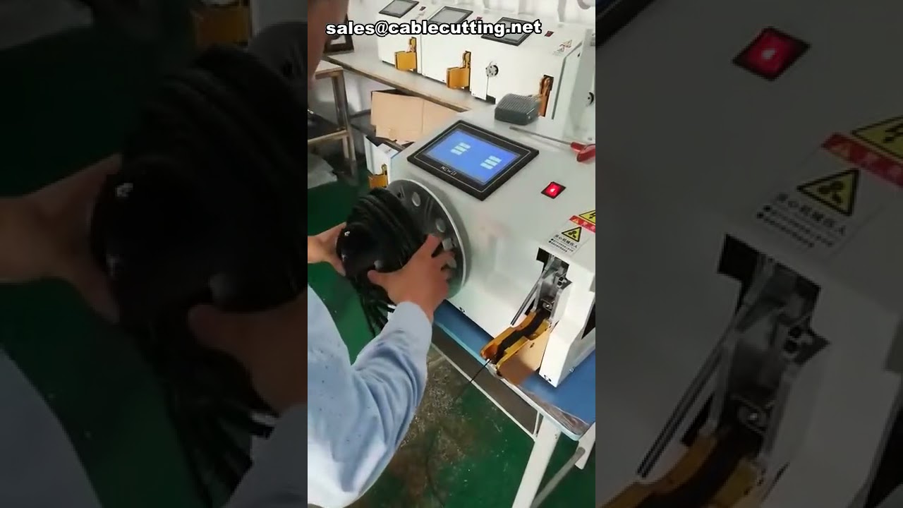 Automatische draadwikkel- en bindmachine – productdemo voor spoelverpakking